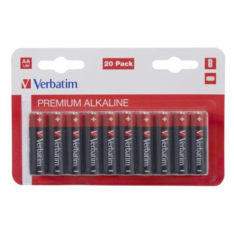 Alkalick AA /LR6/ baterie 20ks/pack Verbatim (49877)
