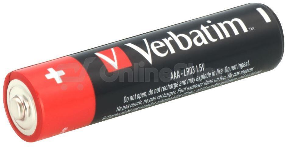 Alkalické AAA /LR03/ baterie 20ks/pack Verbatim (49876)