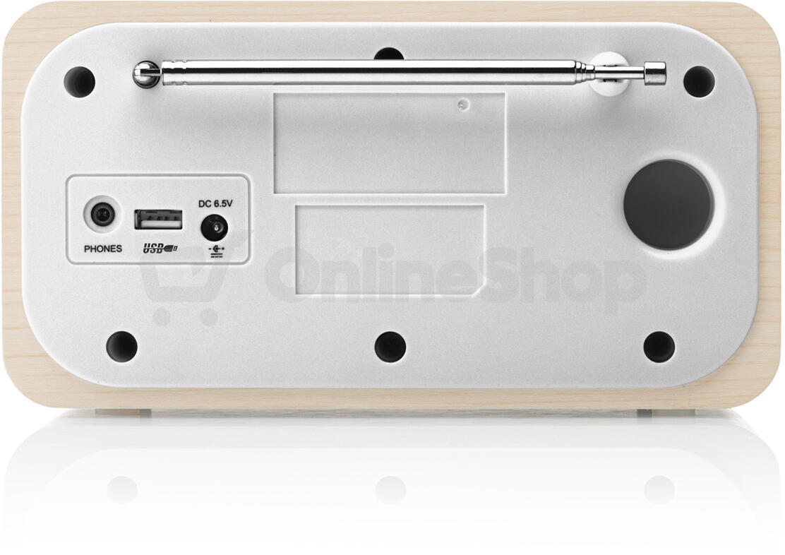 Internetové rádio s DAB+ GoGEN IR 237 BTDAB, hnědá/stříbrná