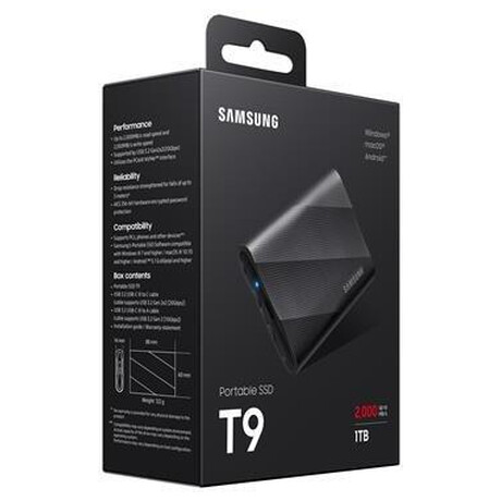 SSD 1TB Samsung extern T9, ern (MU-PG1T0B/EU)