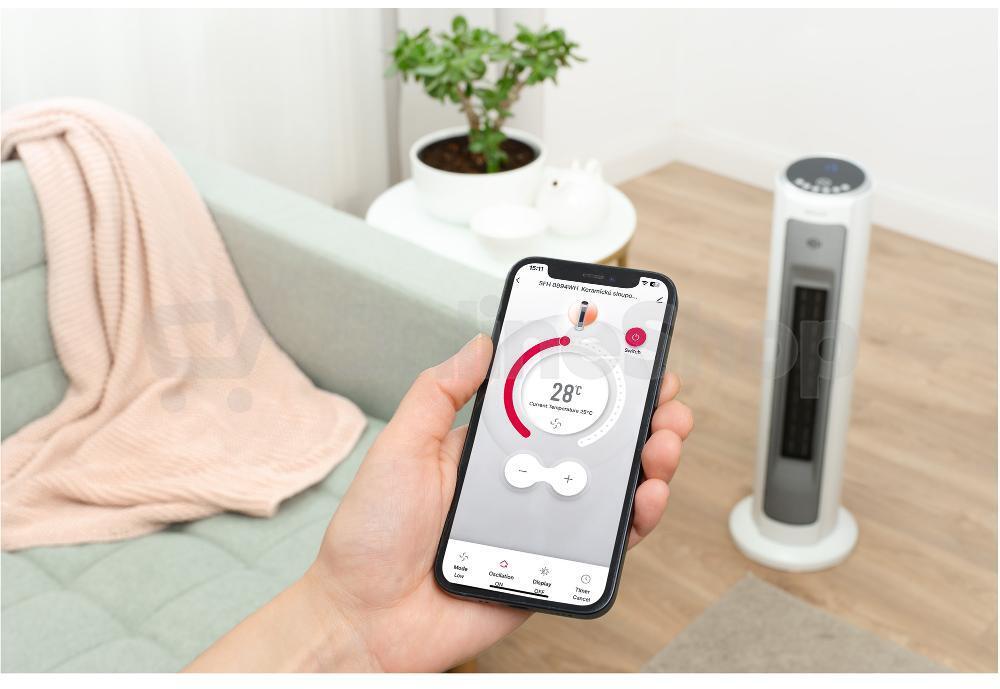 Keramické topidlo Sencor SFH 8994WH