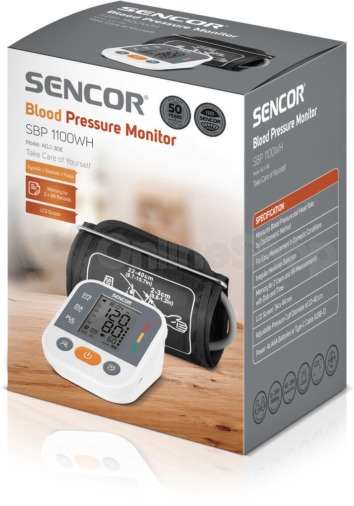 Tlakoměr Sencor SBP 1100WH