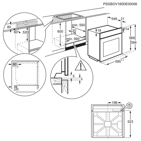 Trouba Electrolux EOC8P39WX