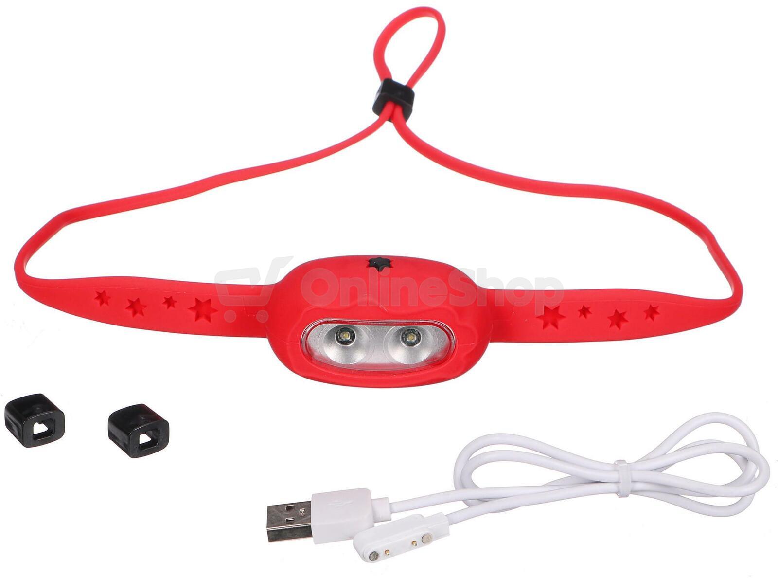 Čelovka s gumovým páskem HEADLAMP STAR, 120 lm, LED, USB SIXTOL