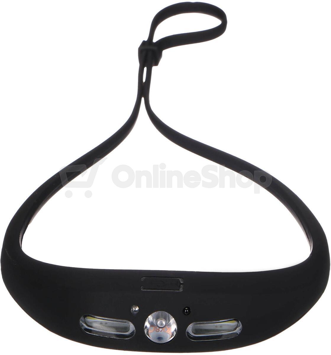 Čelovka s gumovým páskem a senzorem HEADLAMP SENSOR 1, 160 lm, XPG LED, COB, USB SIXTOL