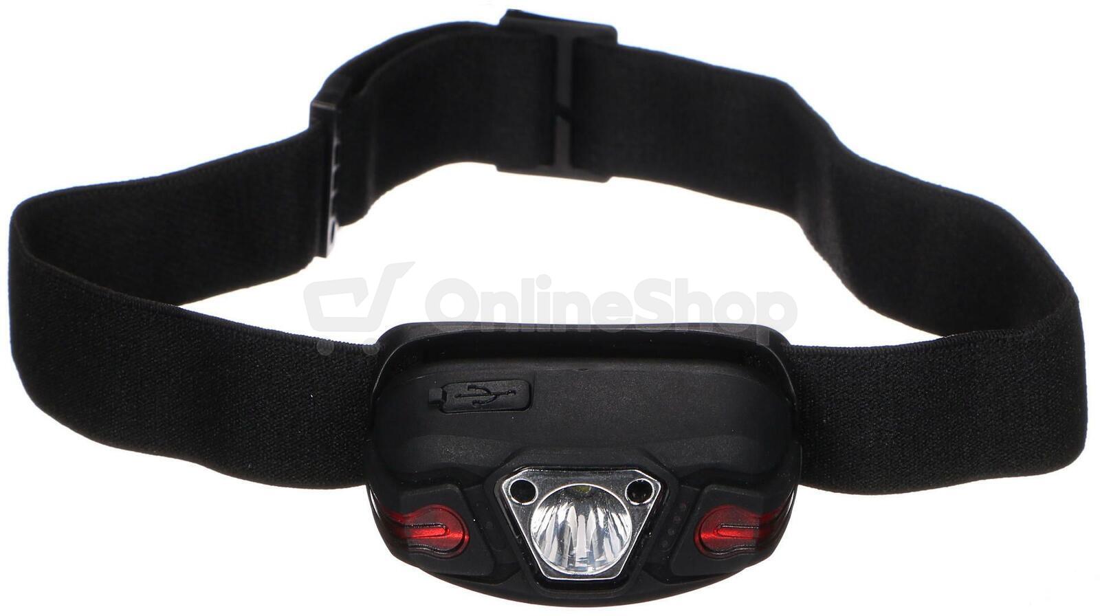 Čelovka se senzorem HEADLAMP SENSOR 2, 250 lm, LED, USB SIXTOL