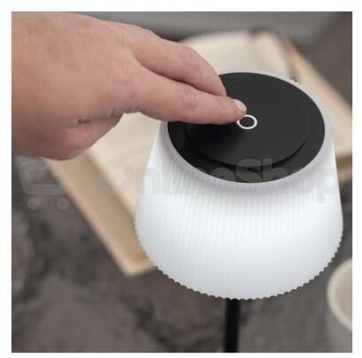 Emos LED stolní lampa KATIE, nabíjecí, černá (Z7630B)