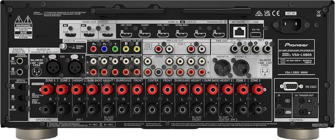 AV receiver Pioneer Premium VSA-LX805