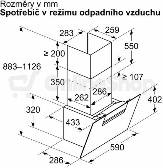 Odsavač par Bosch DWK67FN60 Serie 4