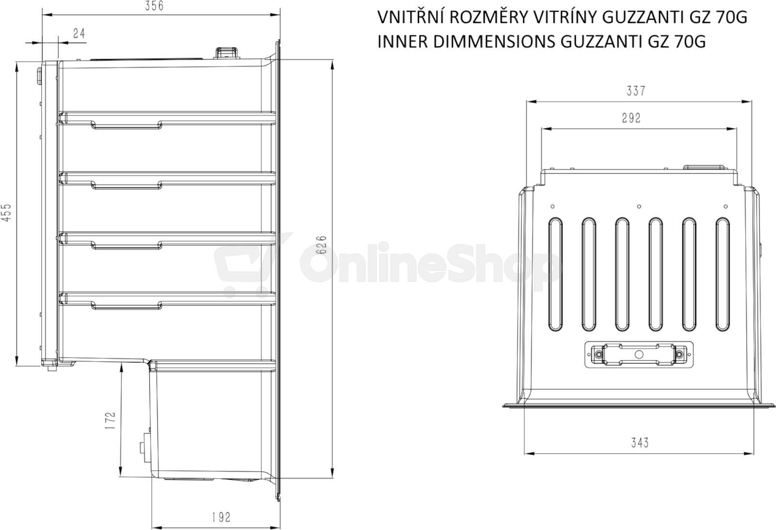 Minibar Guzzanti GZ 70G