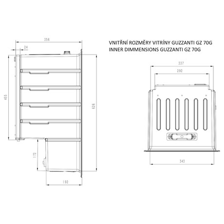 Minibar Guzzanti GZ 70G