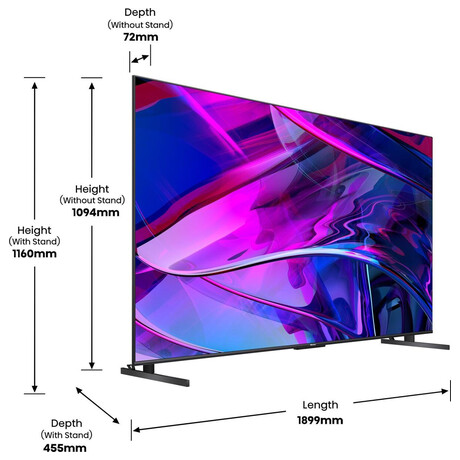 SET UHD miniLED TV Hisense 85U7KQ + Soundbar Hisense U5120GW