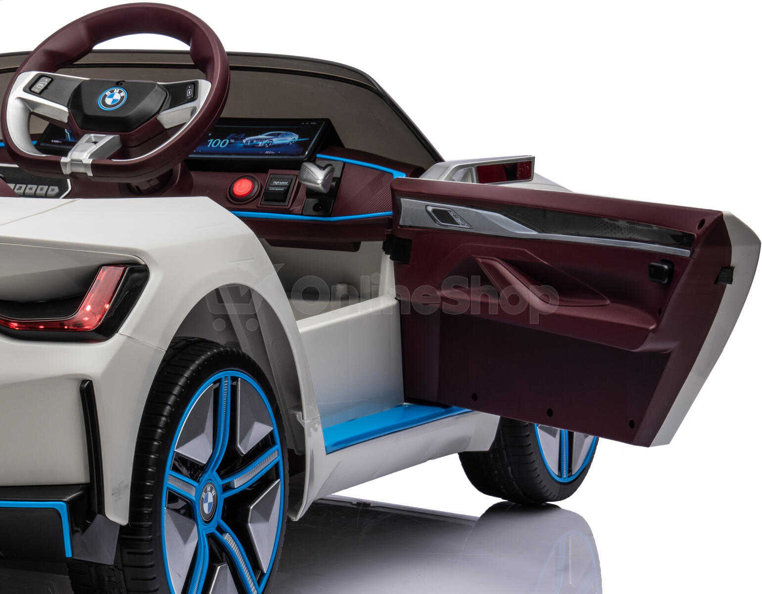 Dětské elektrické auto BMW i4 bílá/white ELJET