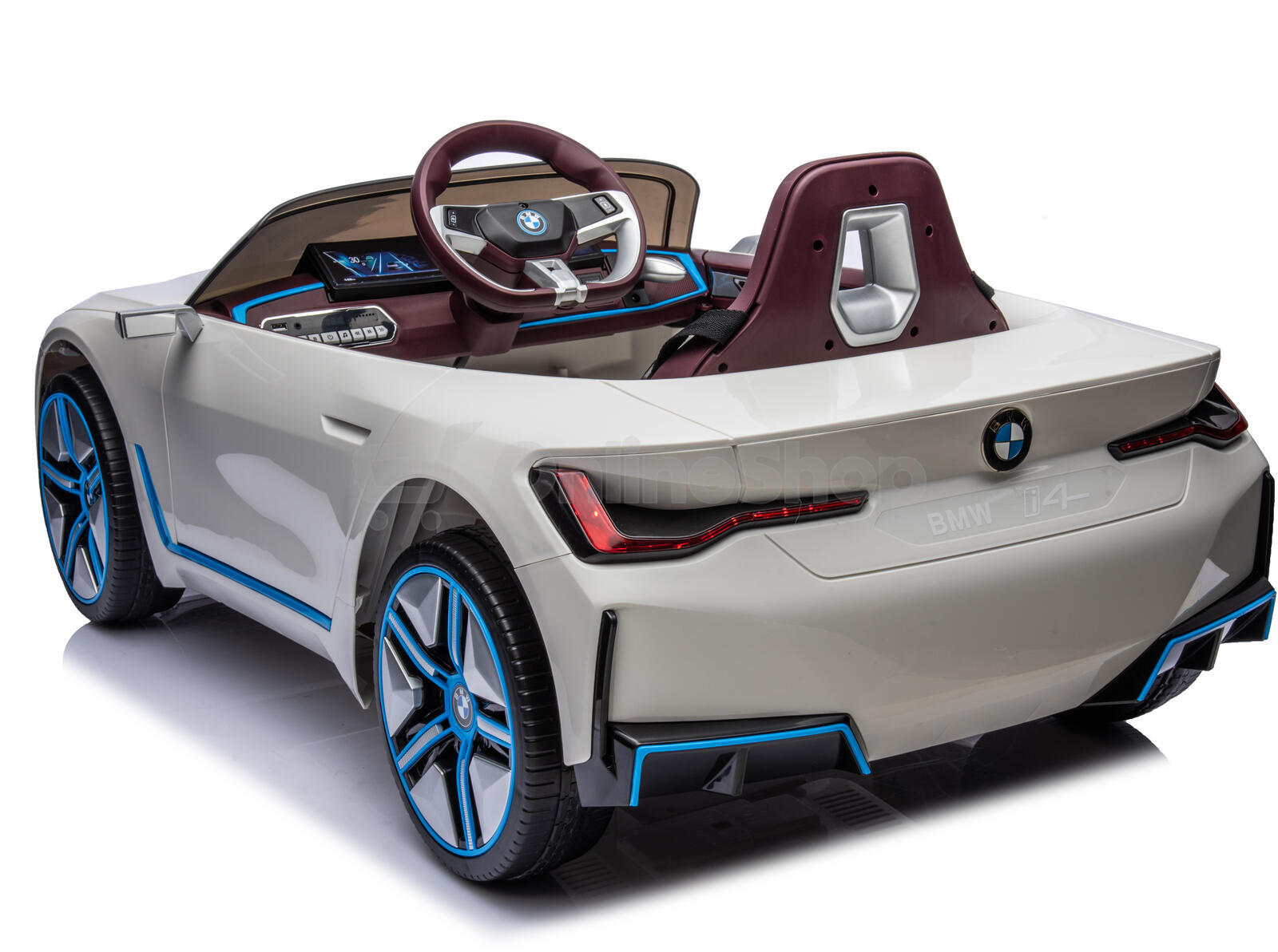 Dětské elektrické auto BMW i4 bílá/white ELJET