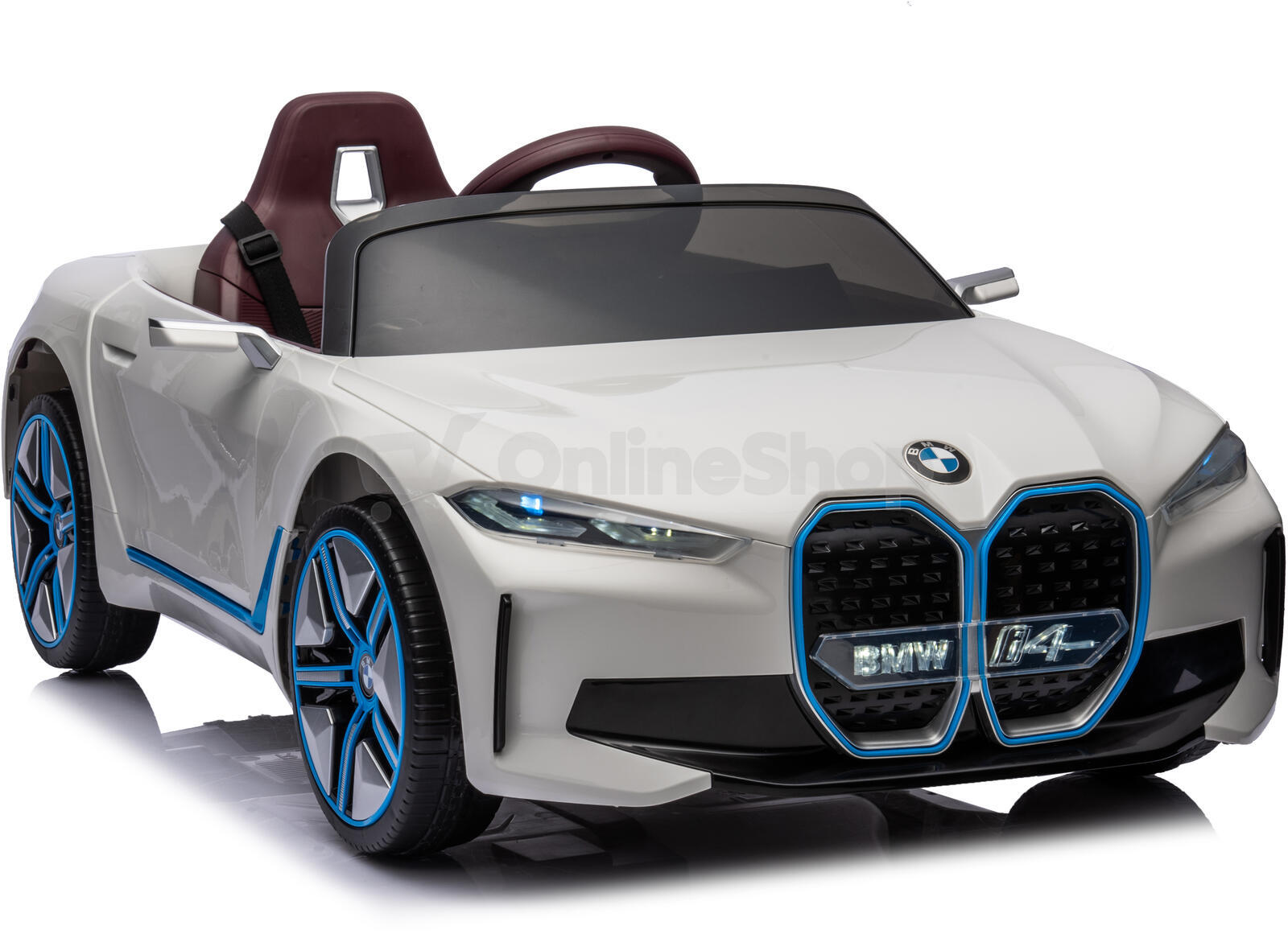 Dětské elektrické auto BMW i4 bílá/white ELJET
