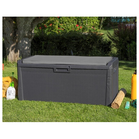 Zahradn lon box TOOMAX SANTORINI PLUS 550 L plastov, grafit