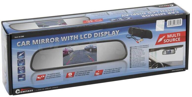 Displej LCD COMPASS 33398 na zpětné zrcátko