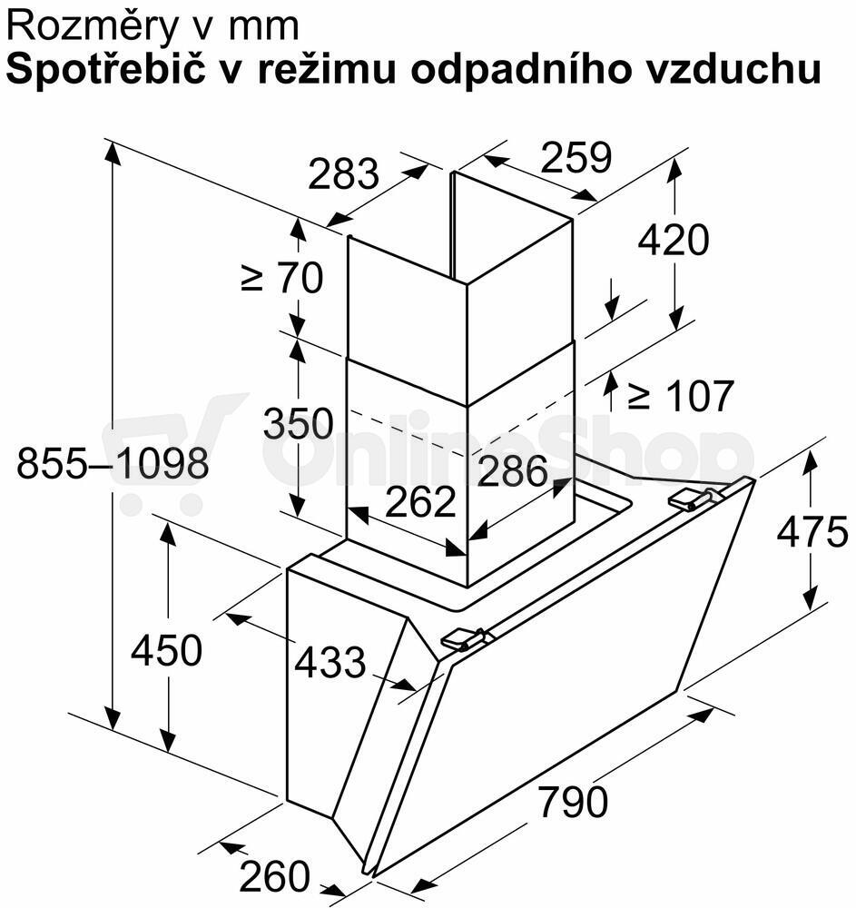 Odsavač par Bosch DWK81AN20