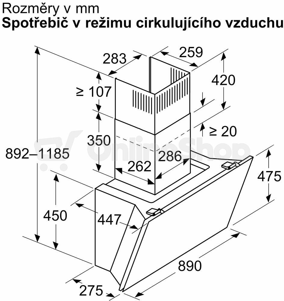 Odsavač par Bosch DWK91LT60