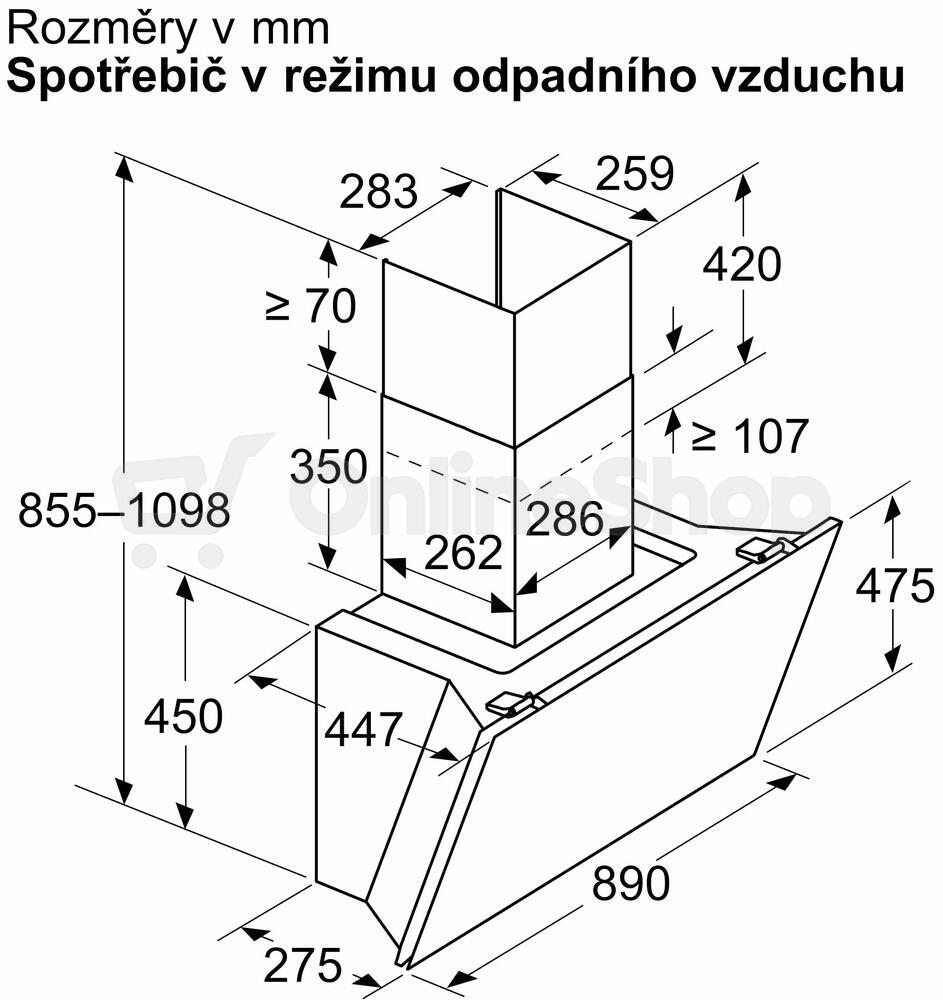 Odsavač par Bosch DWK91LT60
