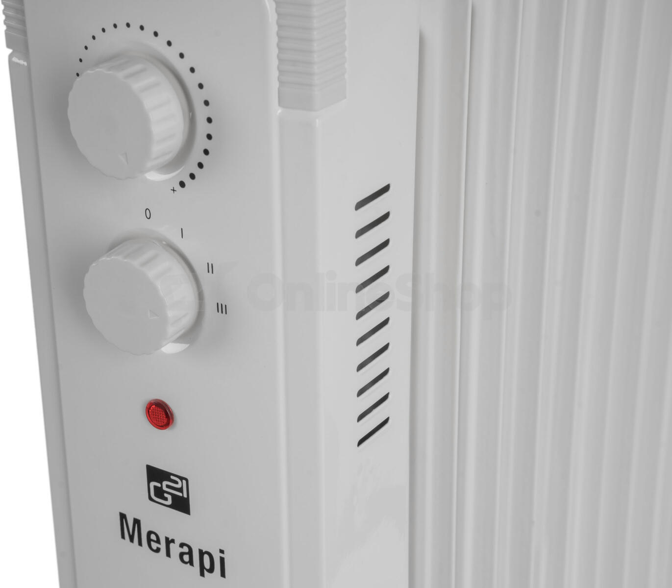 Olejový radiátor G21 Merapi bílý, 9 žeber, 2000 W