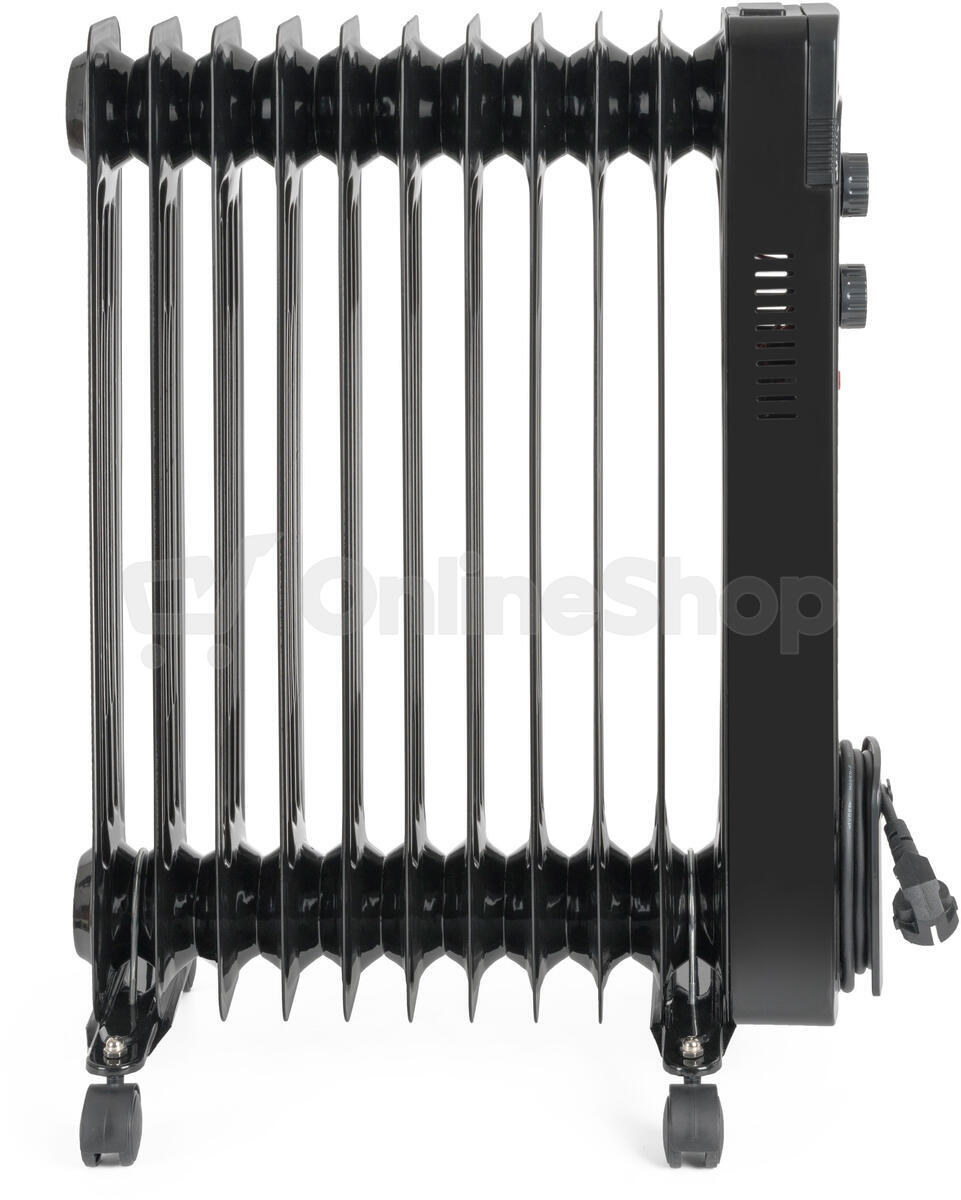 Olejový radiátor G21 Merapi černý, 11 žeber, 2500 W