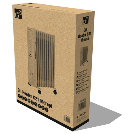 G21 Merapi černý, 11&nbsp;žeber, 2500 W (foto 9)