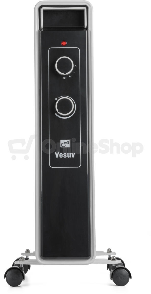 Olejový radiátor G21 Vesuv bílý, 9 žeber, 2000 W