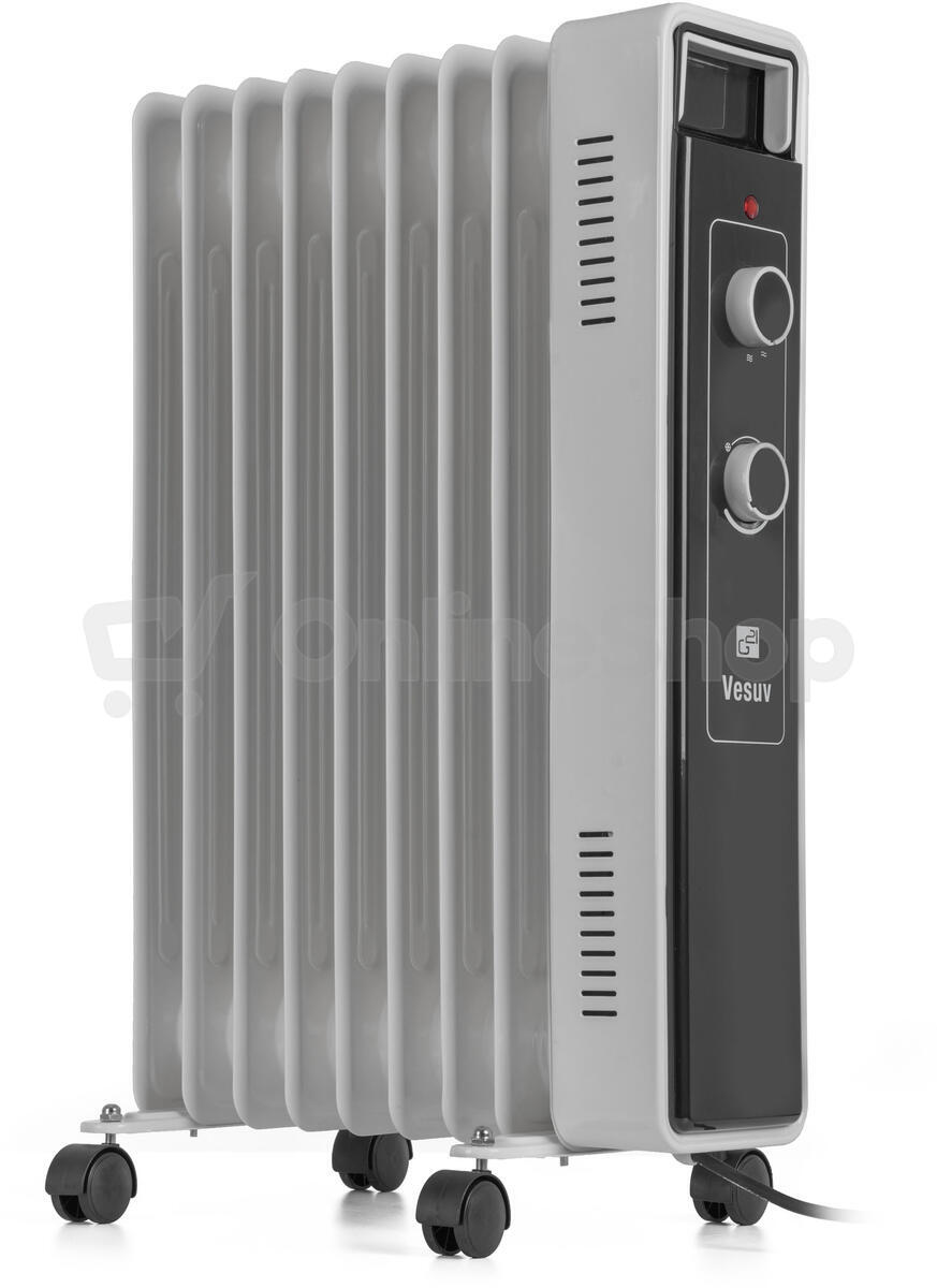 Olejový radiátor G21 Vesuv bílý, 9 žeber, 2000 W