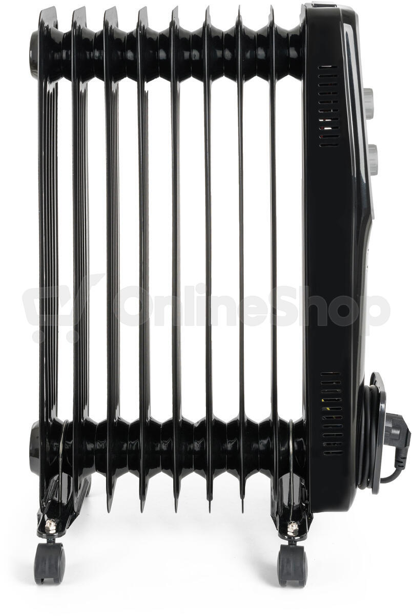 Olejový radiátor G21 Bromo černý, 9 žeber, 2000 W