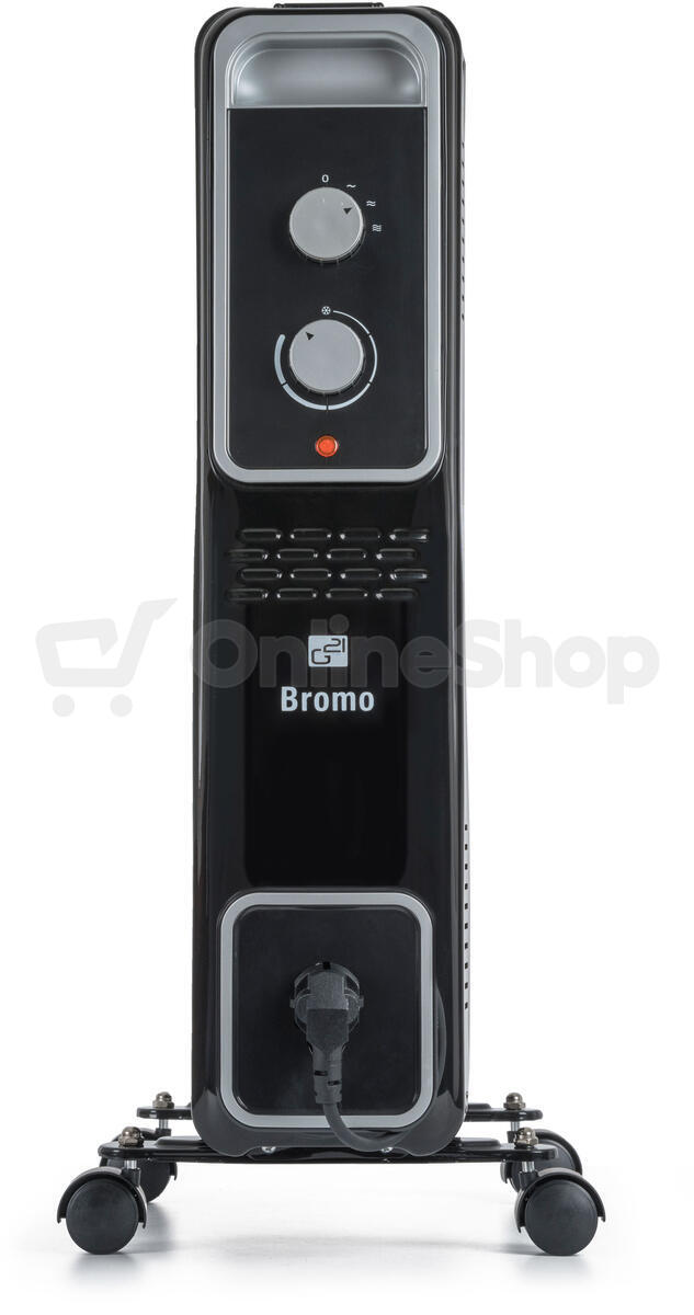 Olejový radiátor G21 Bromo černý, 9 žeber, 2000 W