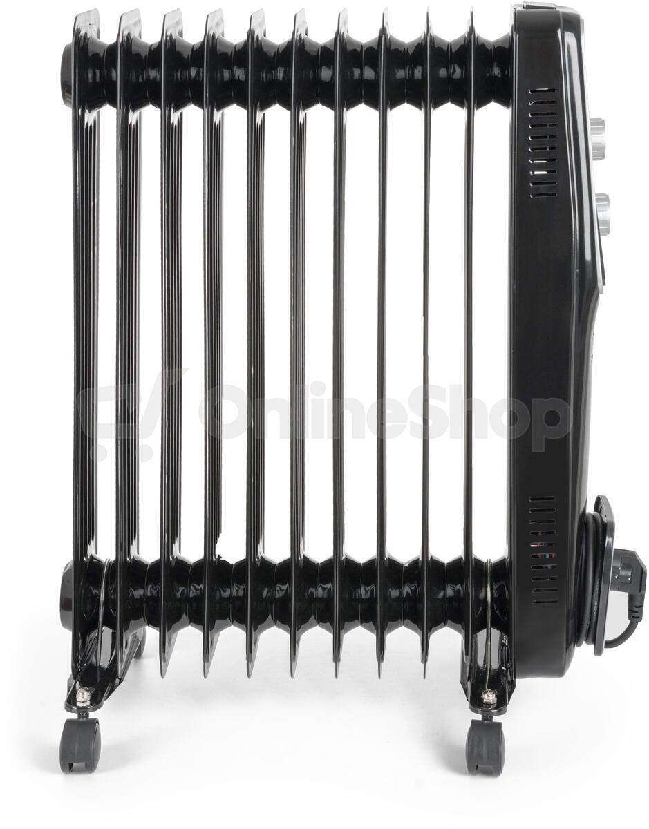 Olejový radiátor G21 Bromo černý, 11 žeber, 2500 W
