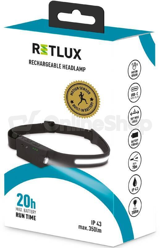 Čelová svítilna Retlux RPL 700