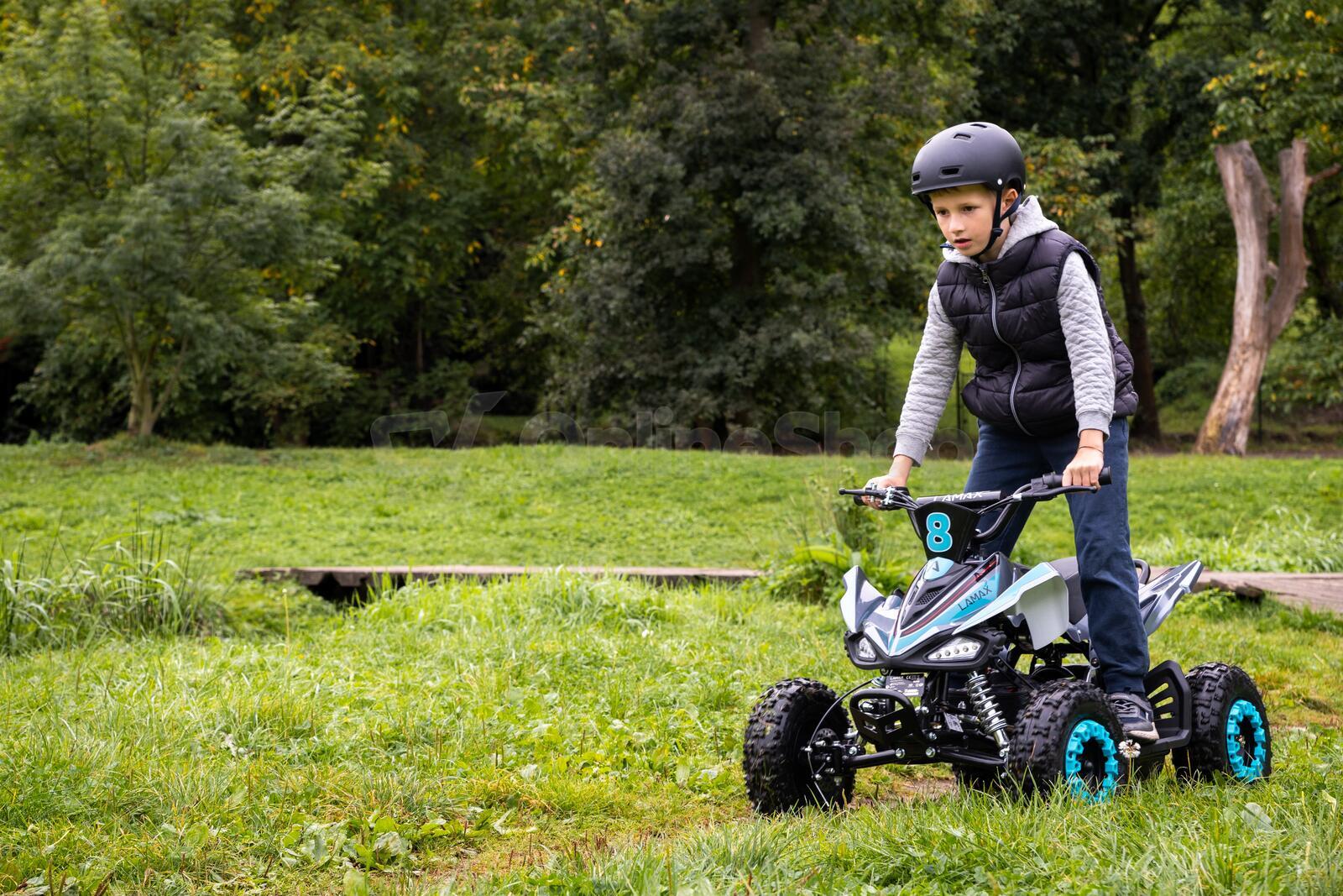 Elektrická čtyřkolka LAMAX eTiger ATV40S, modrá