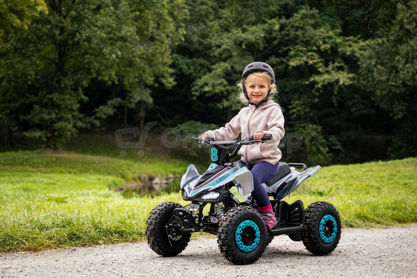 Elektrická čtyřkolka LAMAX eTiger ATV40S, modrá