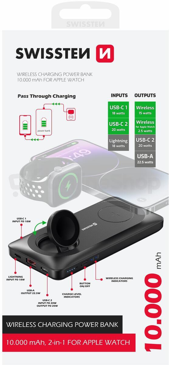 Powerbanka Swissten 2v1 10000mAh (22013973)