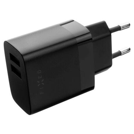 FIXED s&nbsp;2xUSB výstupem, 17W Smart Rapid Charge, černá (foto 1)