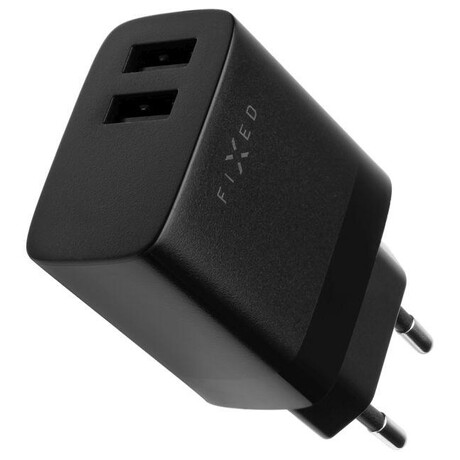 FIXED s&nbsp;2xUSB výstupem, 17W Smart Rapid Charge, černá (foto 3)
