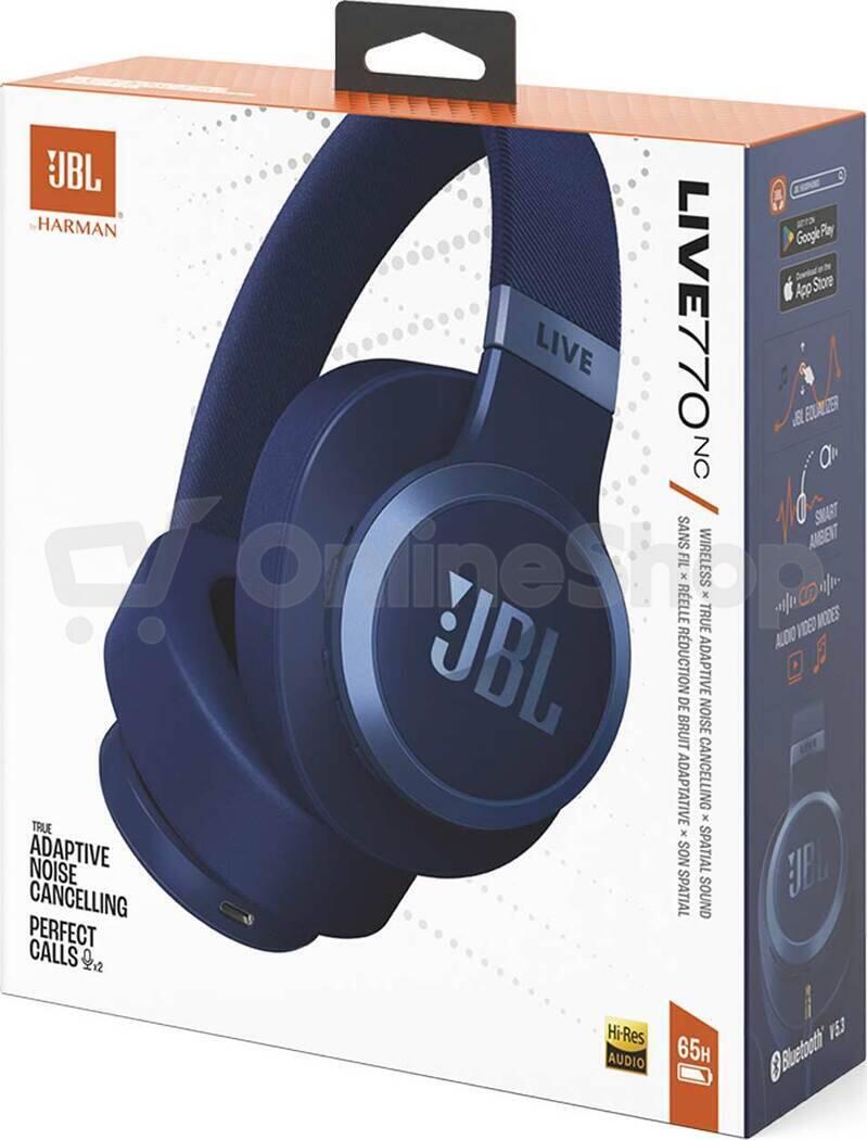 Bezdrátová sluchátka JBL Live 770NC Blue