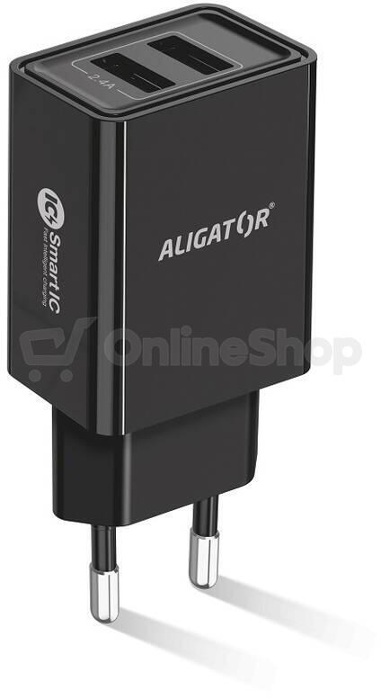 Aligator CD ALI iPhone/iPad 2xUSB výst.2,4A, smart IC,černá