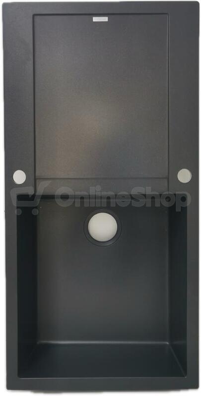 Granitový dřez Concept DG15L60dg Linea, tmavě šedý