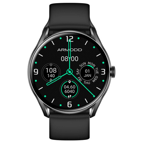 Chytré hodinky ARMODD Roundz 5, černé (9105)