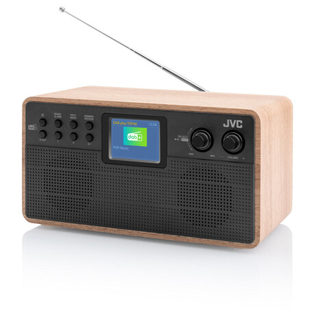 JVC RA-E731B-DAB, dřevěný/černý (foto 1)