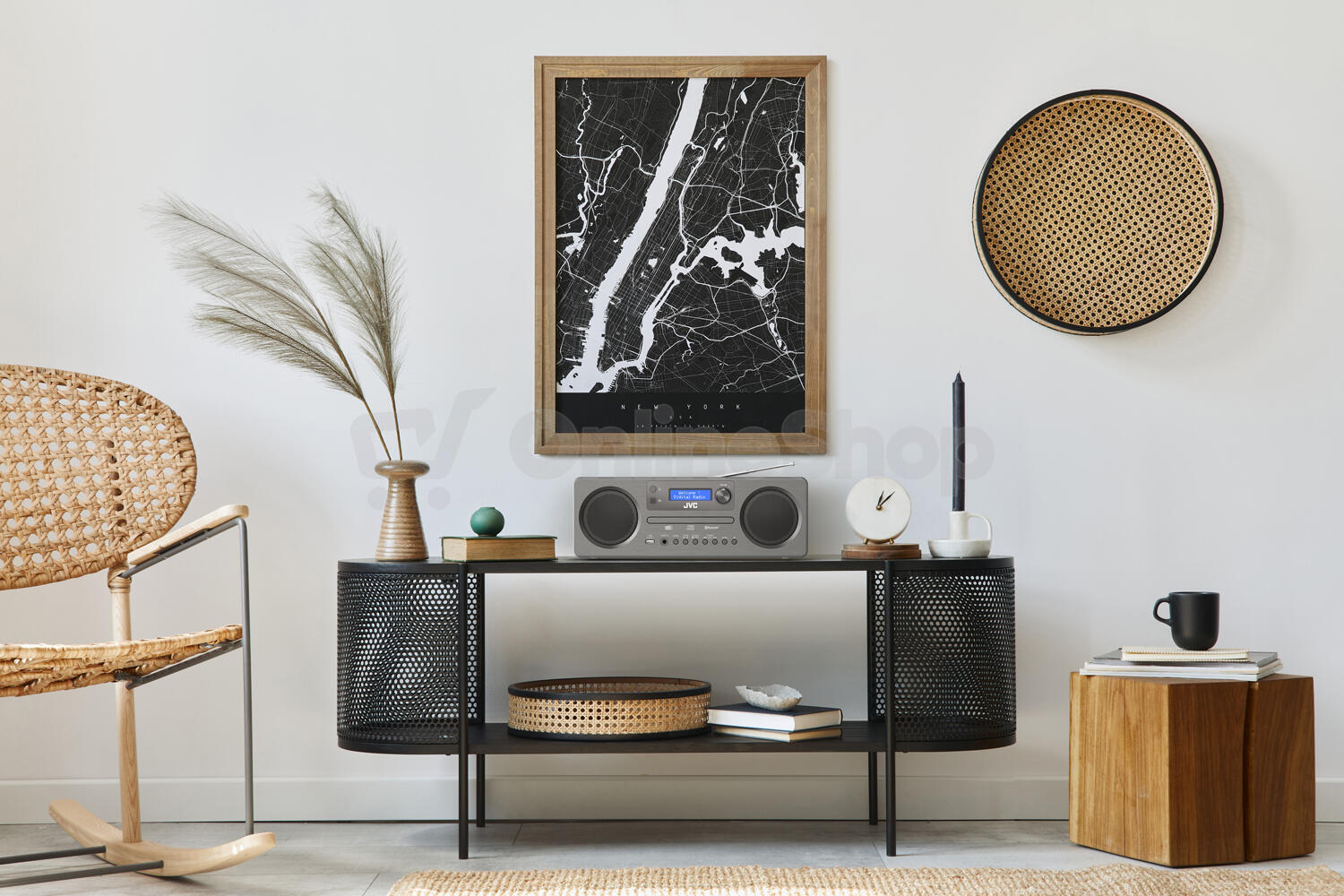 All-in-One Audio systém JVC RD-E861B-DAB, černý/šedý