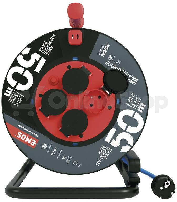 Prodlužovací kabel Emos PO8550W, 50 m