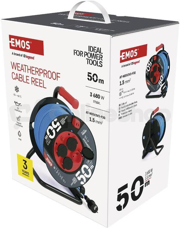 Prodlužovací kabel Emos PO8550W, 50 m