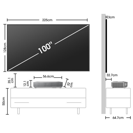 UHD Laser TV Hisense 100L5HD