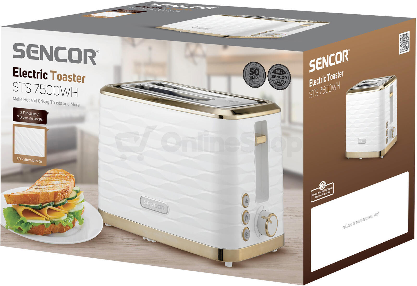 Topinkovač Sencor STS 7500WH