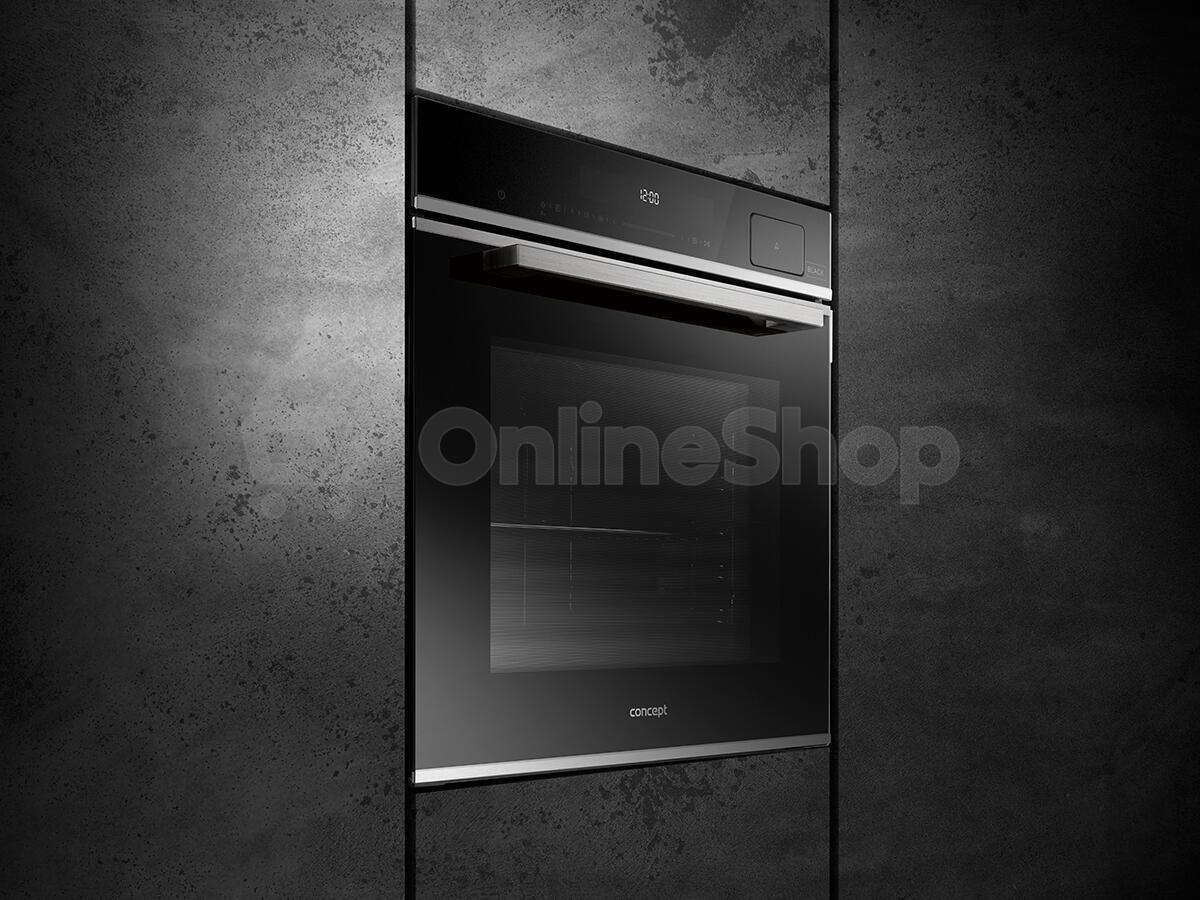 SET Trouba Concept ETV8960bcN Steam+, černá + Indukční deska Concept IDV6083bc