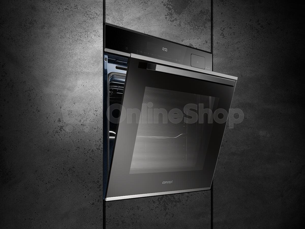 SET Trouba Concept ETV8960bcN Steam+, černá + Indukční deska Concept IDV6083bc